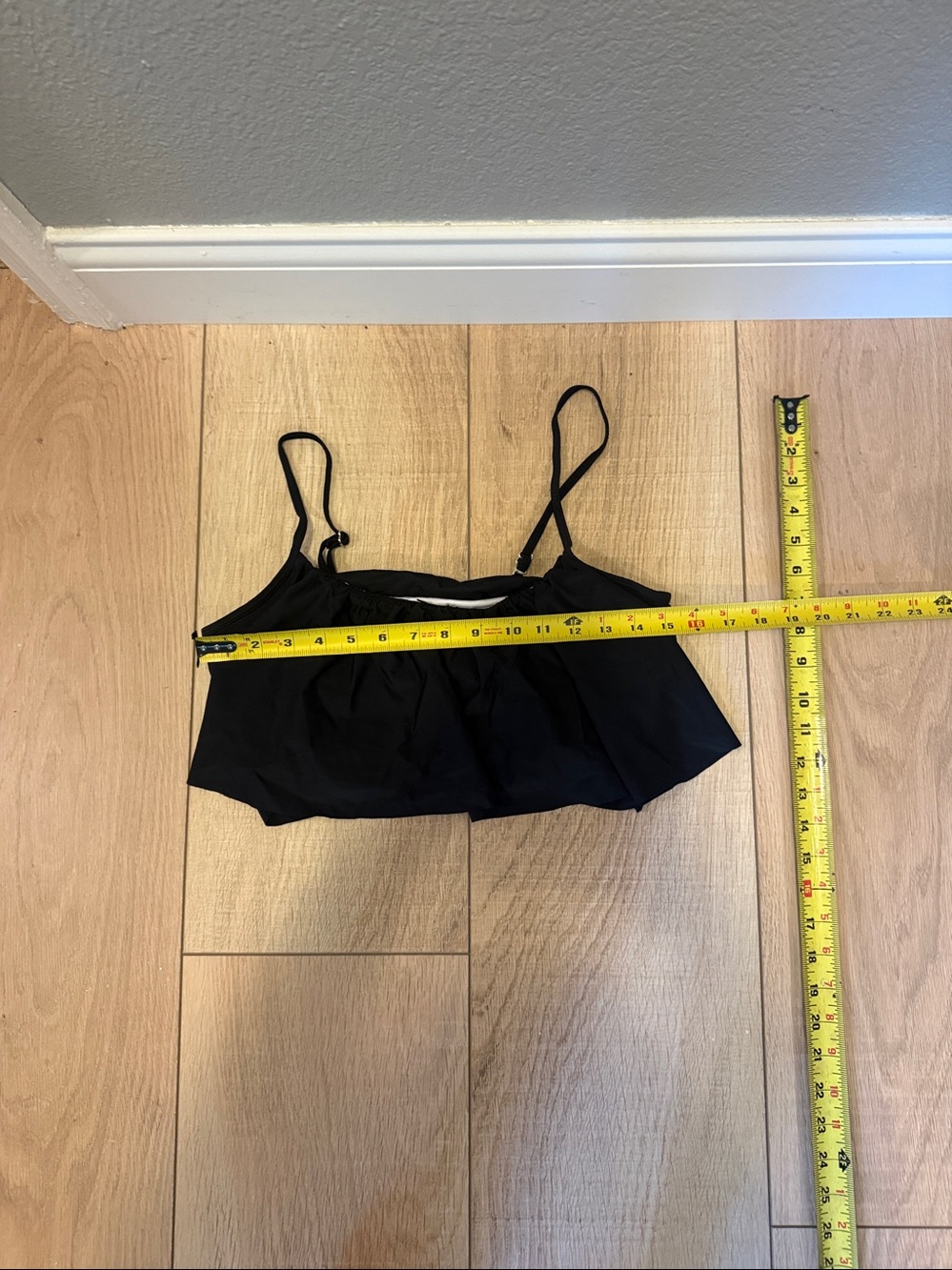 🖤🤎 CUPSHE Bikini Top Bundle (2) | Black & Nude Ruffle Flounce Swim | Large - Picture 9 of 9